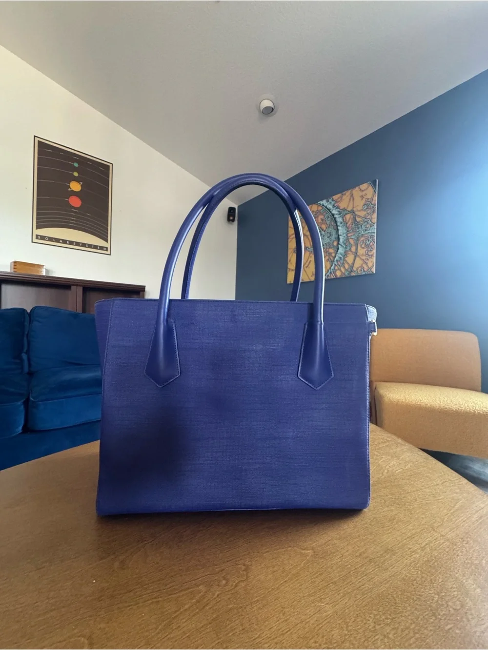 Dagne Dover Navy Blue Laptop Tote